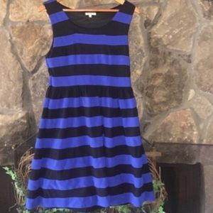 🦋LUCY & CO.🦋 BLUE AND BLACK STRIPED DRESS🦋
